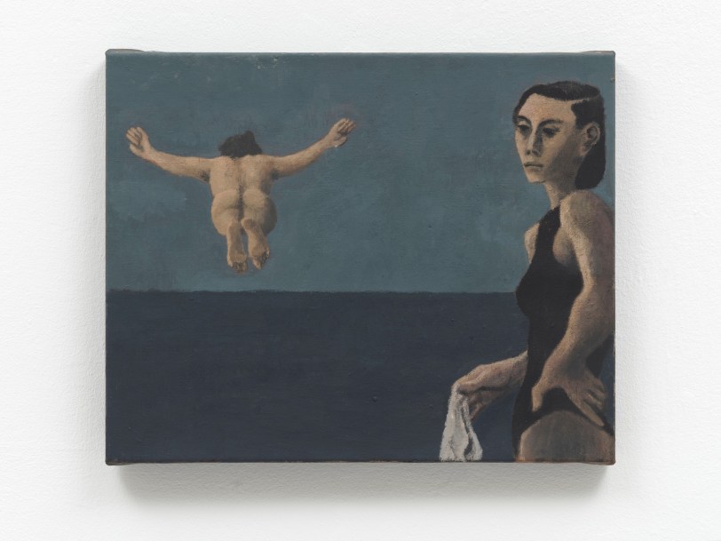 Lenz Geerk Beach Couple VI, 2021 Acrylic on canvas 15.75 x 19.69 in (40 x 50 cm) Reg# 11055 exhibition page