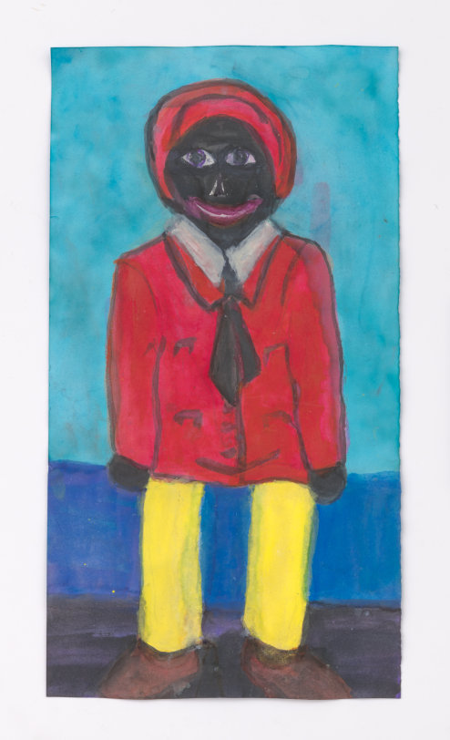 Betye Saar, Male Doll with Yellow Legs, 2020