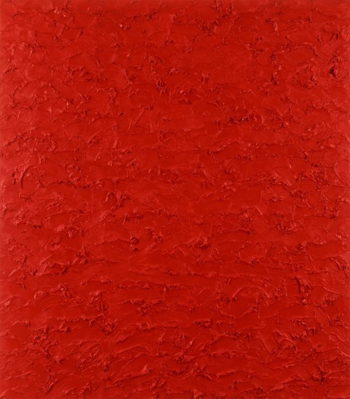 James Hayward Spartan, 1987 Oil and wax on canvas 80 x 70 in (203.2 x 177.8 cm) Collection of the San Jose Museum of Art. Gift of Katherine and James Gentry. 1998.23.04; Photo: Douglas Sandberg
