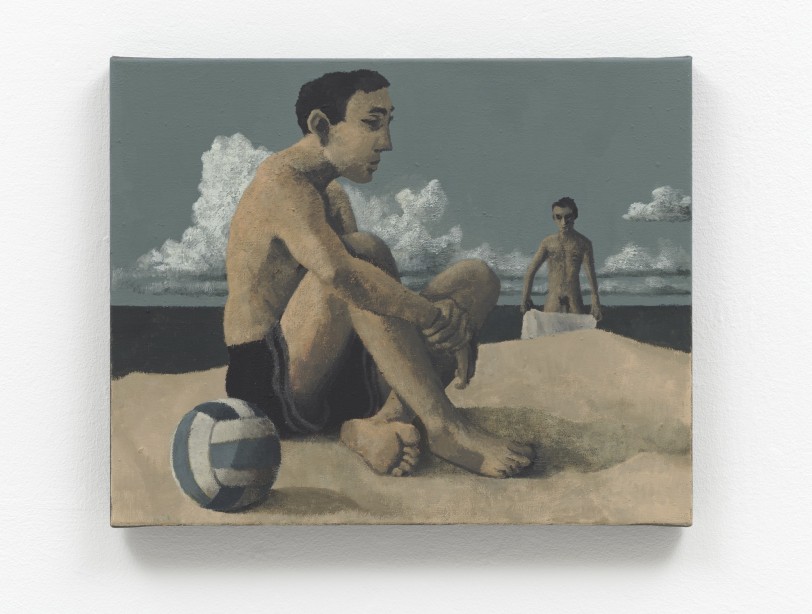 Lenz Geerk Beach Couple III, 2021 Acrylic on canvas 15.75 x 19.69 in (40 x 50 cm) Reg# 11052 exhibition page