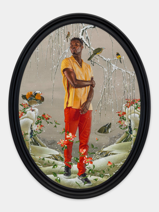 Kehinde Wiley Portrait of Malak Lunsford II, 2023