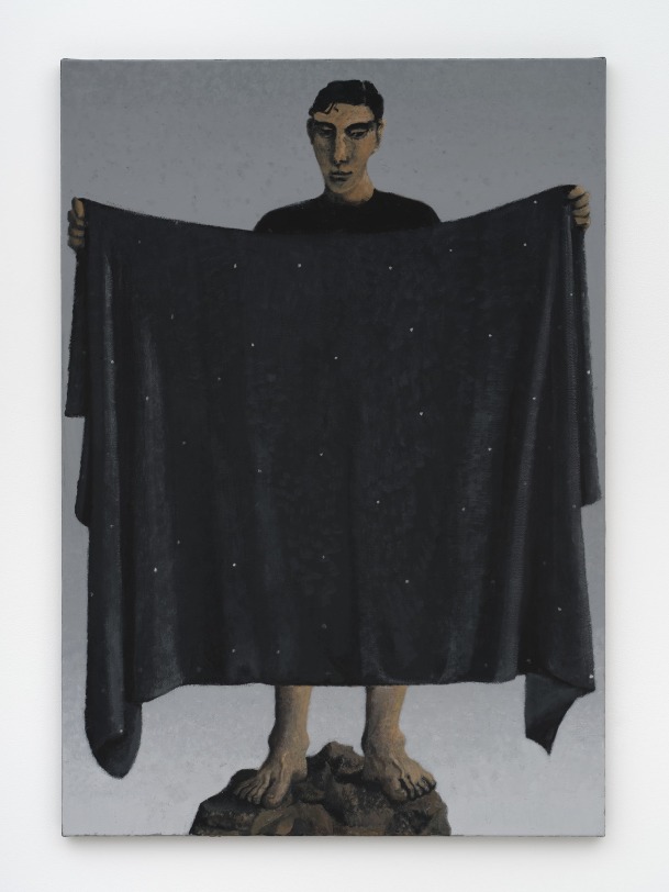 Lenz Geerk Man holding the night sky, 2024