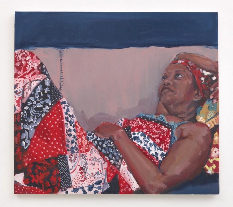 Wangari Mathenge  An Internal Coherence (Matriarchs and Monarchies), 2020  Oil on canvas  25 x 28 in (63.5 x 71.1 cm)
