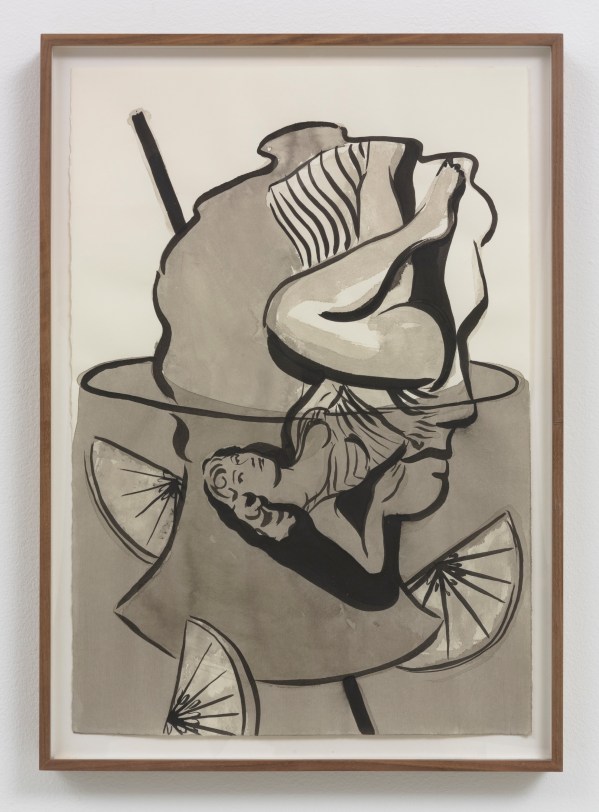Michael Dopp Janus (Ekberg), 2017 Ink on paper 19 x 13 in (48.3 x 33.0 cm); framed: 21 x 14.75 in (53.3 x 37.5 cm)