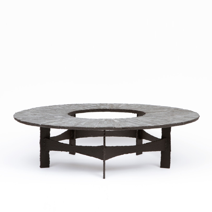 image of Circular coffee table, circa 1970