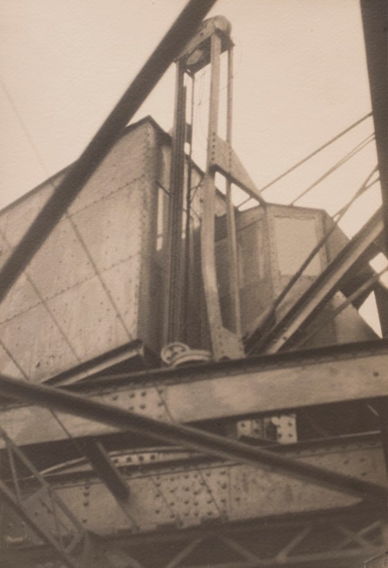Germaine Krull - Untitled (Abstract Industrial Building), 1925  | Art Basel 2020 | Bruce Silverstein Gallery
