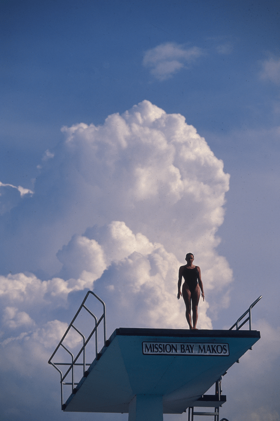 Walter Iooss, Jr. -  Cloud Diver, Boca Raton, FL, 1990  | Bruce Silverstein Gallery