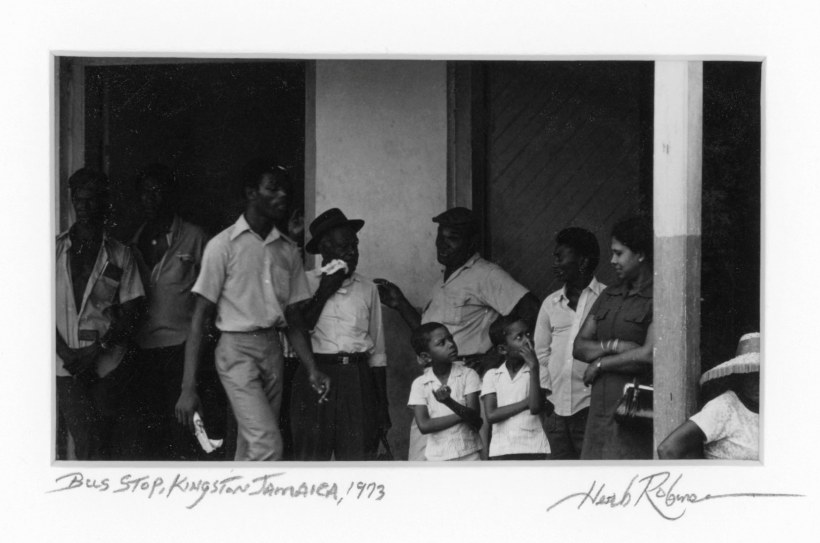Herb Robinson - Bus Stop, Kingston, Jamaica, 1973 | Bruce Silverstein Gallery