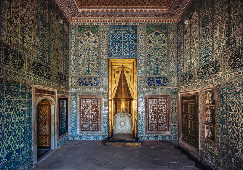 Ahmet Ertug - Room of the Crown Princes, Topkapi Palace Harem, 1978   | Art Basel 2020 | Bruce Silverstein Gallery