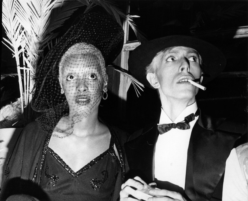 Bill Cunningham - Ava Cherry and David Bowie, Grammy Party,&nbsp;March 1, 1975 Gelatin silver print, printed c. 1975 ; Bruce Silverstein Gallery