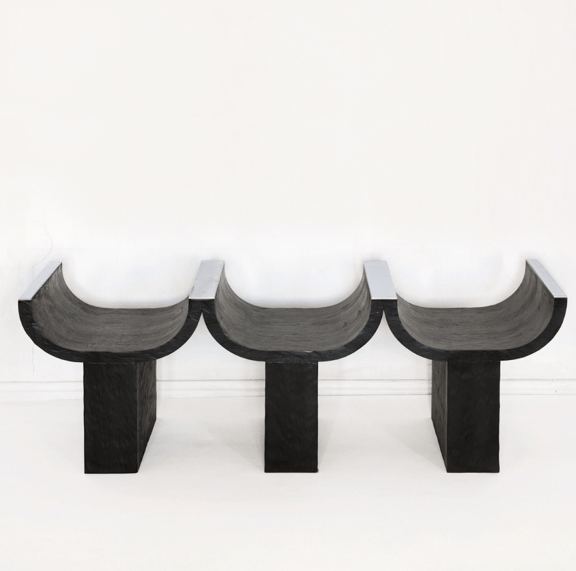 Triple Stainless Steel Bench (Re-Edition)