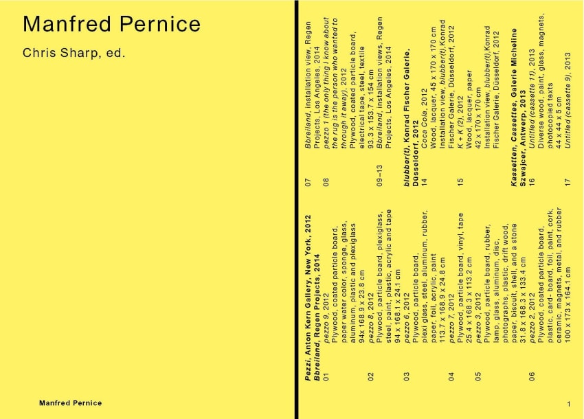 Manfred Pernice - Publications - Regen Projects