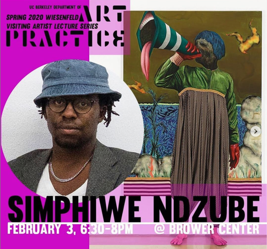 Simphiwe Ndzube at the UC Berkeley Wiesenfeld Visiting Artist Lecture Series