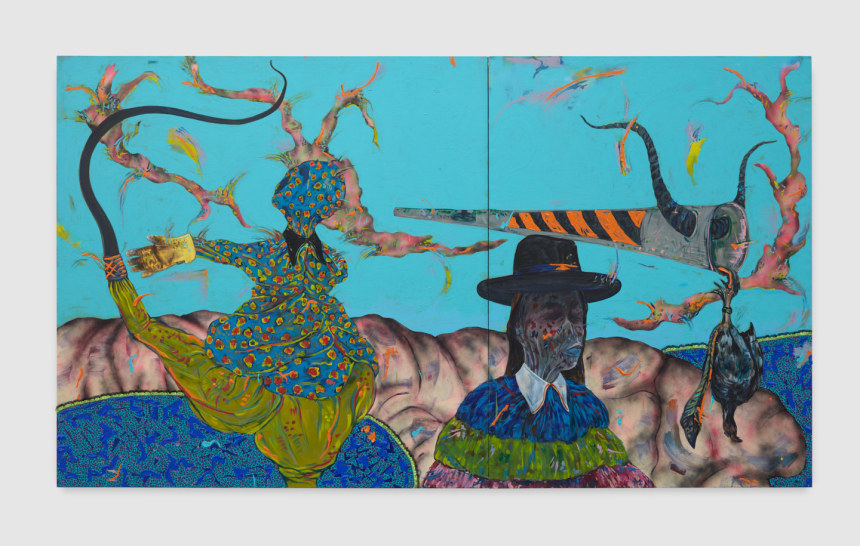 Congratulations to the HOW Art Museum in Shanghai for their recent acquisition of a major Simphiwe Ndzube diptych