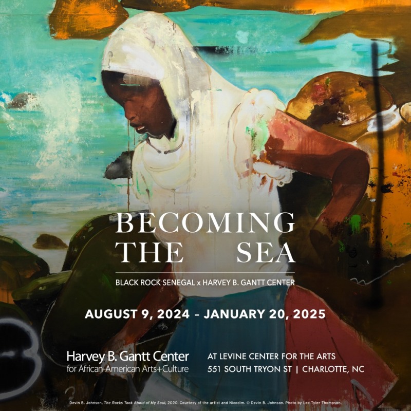 Devin B. Johnson and Katherina Olschbaur in 'Becoming The Sea: Black Rock Senegal x Harvey B. Gantt Center'