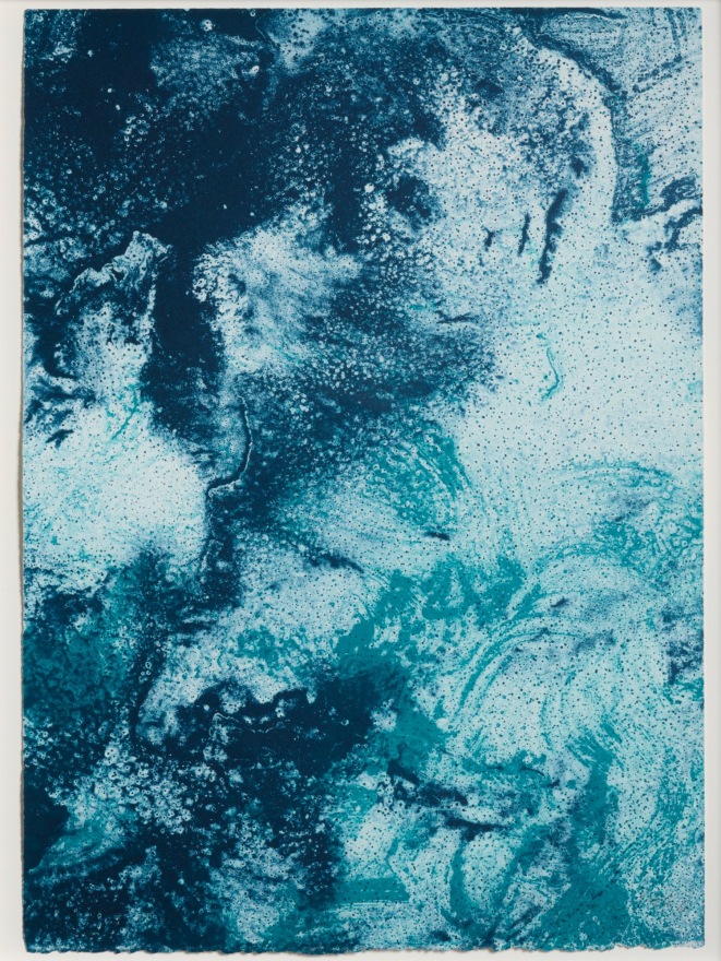 Joe Goode, Ocean Blue lithograph 23 (Color Test Print #12), 1990