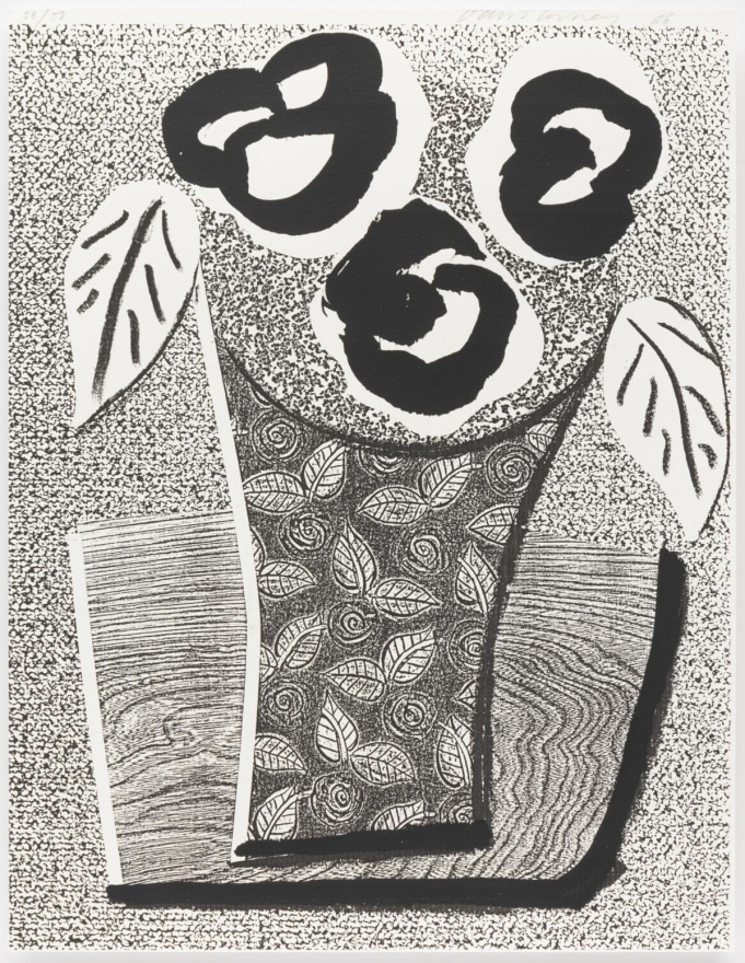David Hockney, Three Black Flowers, May 1986, Print, Edition