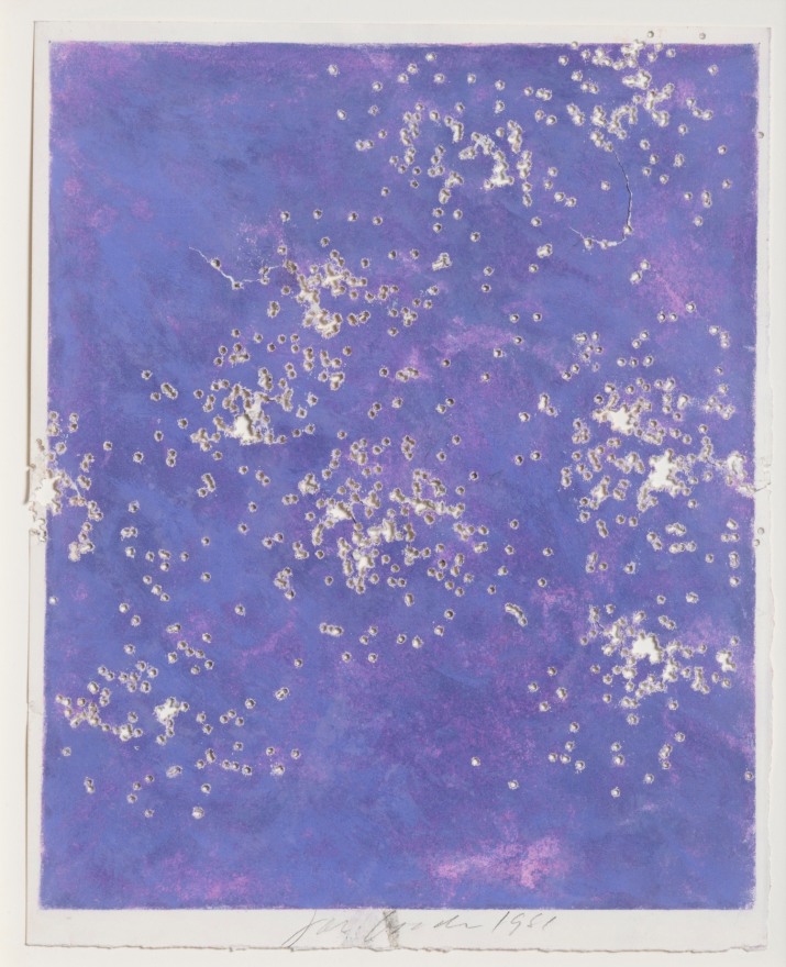 Joe Goode, Shotgun drawing, 1981, pastel on paper