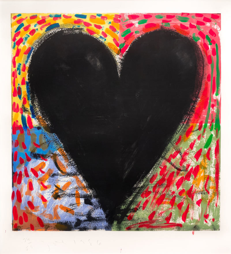 Jim Dine, Hand Painting on the Mandala, Engraving, drypoint and hand-coloring