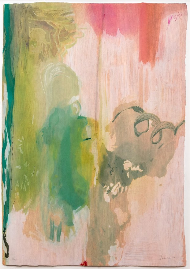 Helen Frankenthaler, Snow Pines, 2004, Woodcut, Abstract Expressionism Print