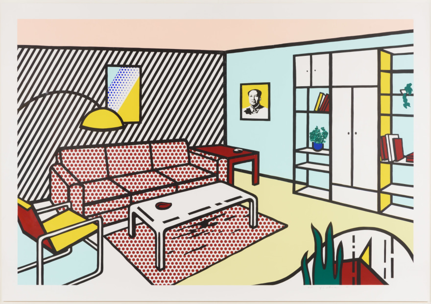 Roy Lichtenstein, Modern Room, Lithograph, woodcut and screenprint