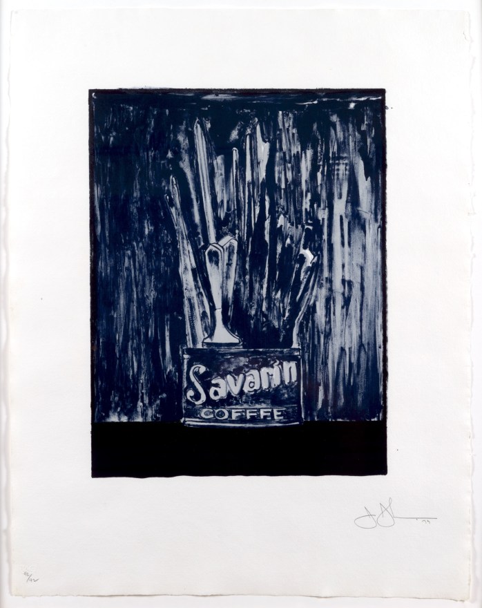 Jasper Johns, Savarin 6 (Blue), Lithograph