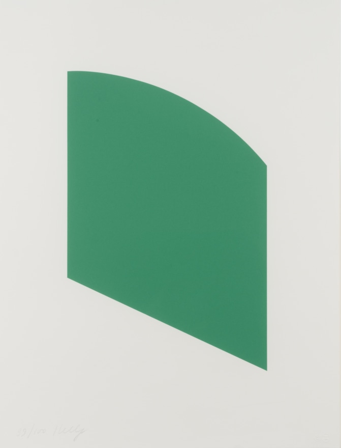 Ellsworth Kelly, Green Curve, Lithograph