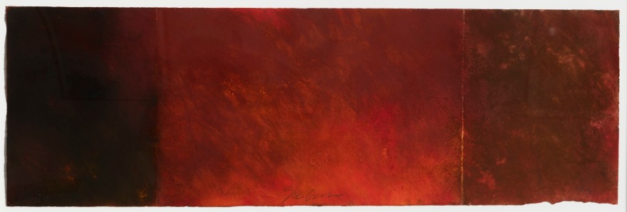 Joe Goode, Forest Fire drawing 129, Powdered pigment on paper