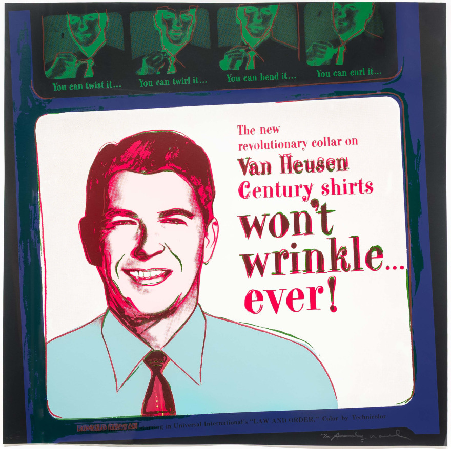 Andy Warhol, Van Heusen (Ronald Reagan), Silkscreen
