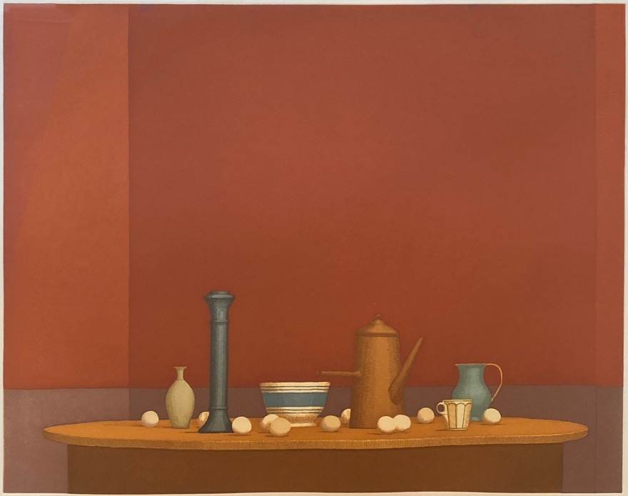 William Bailey, Piazza Rotonda,1994, Color aquatint with hard ground etching