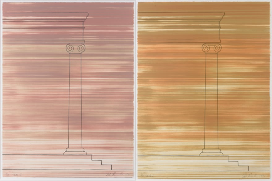 Ed Ruscha, Roadrunner State I and State II, Lithograph