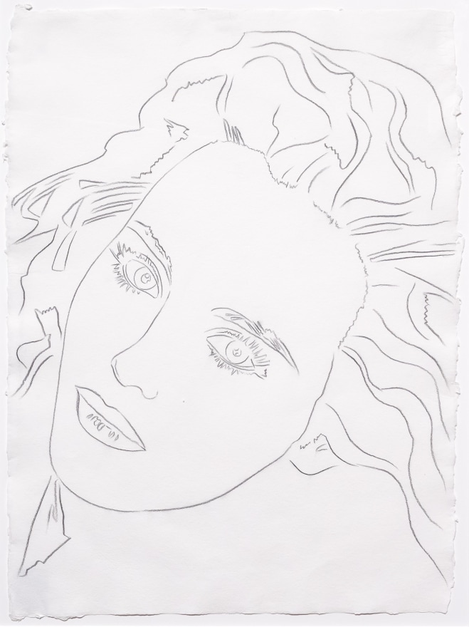 Andy Warhol, Portrait of Isabelle, Drawing