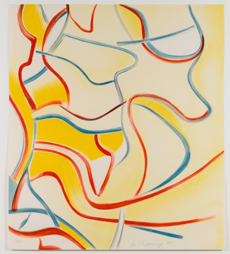 Willem De Kooning, Untitled, from Quatre Lithographies, Lithograph, signed and numbered, Post War, blue chip artist