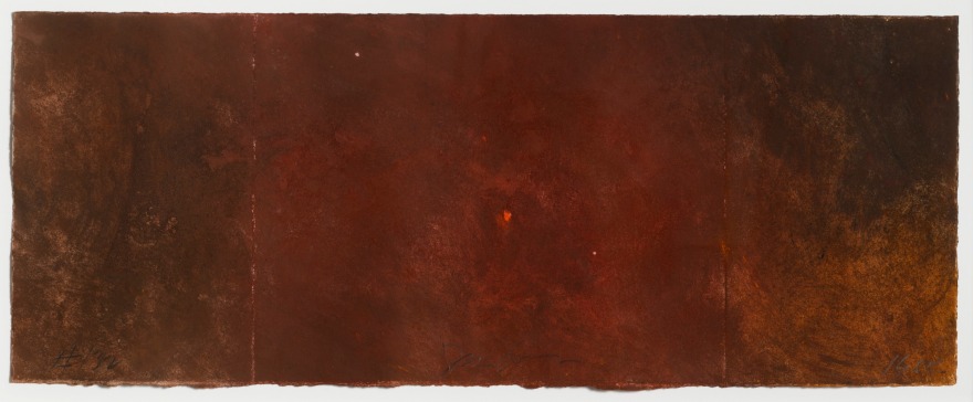 Joe Goode, Forest Fire drawing 132, 1985, Powdered pigment on paper