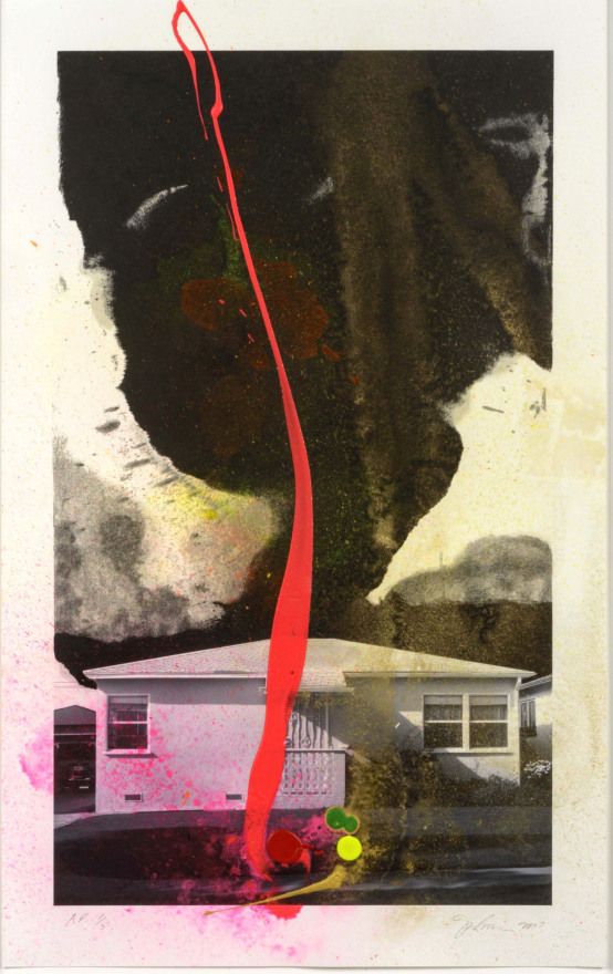 Joe Goode, House Tornado, Lithograph
