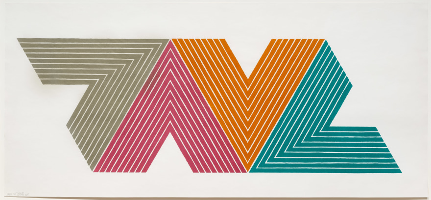 Frank Stella, Empress of India II, from the V Series, Lithograph