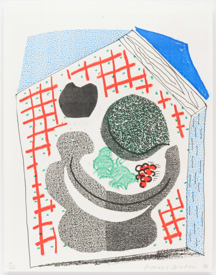 David Hockney, Bowl of Fruit, April 1986, Print, Edition