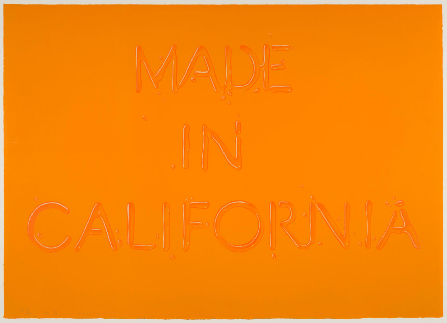 Ed Ruscha, Made In California 1971, Signed Lithograph