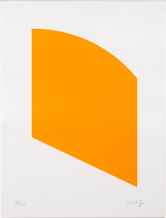 Ellsworth Kelly, Orange (Curve), Lithograph