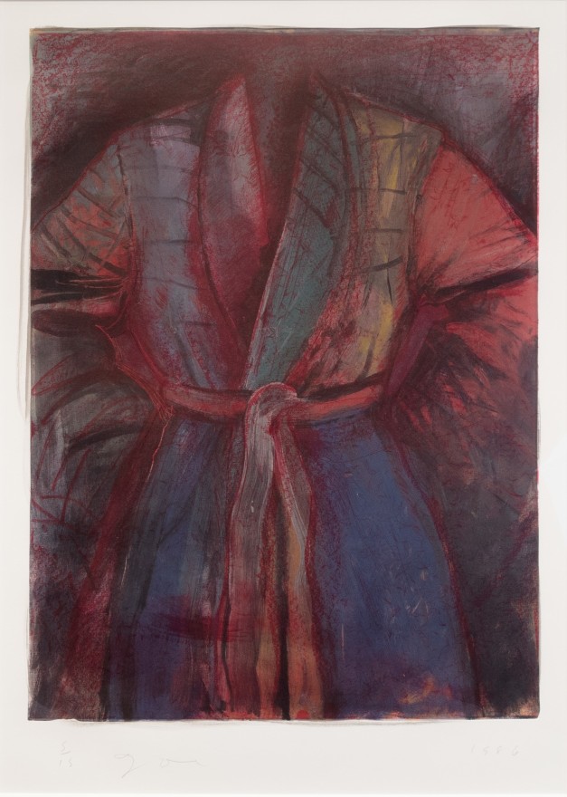 Jim Dine, Red Robe In France, Lithograph, Etching