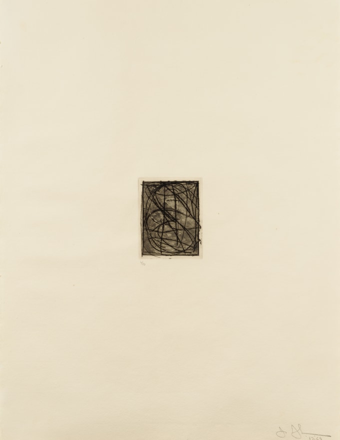 Jasper Johns, Numbers (small), Etching