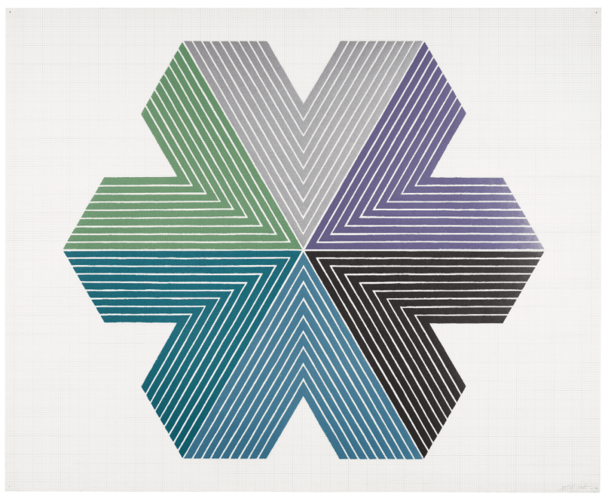 Frank Stella, Star of Persia I, 1967 Lithograph 26 x 31 inches Edition of 92 Signed and numbered