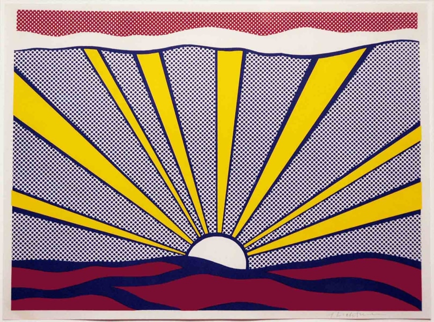 Roy Lichtenstein, Sunrise, Lithograph