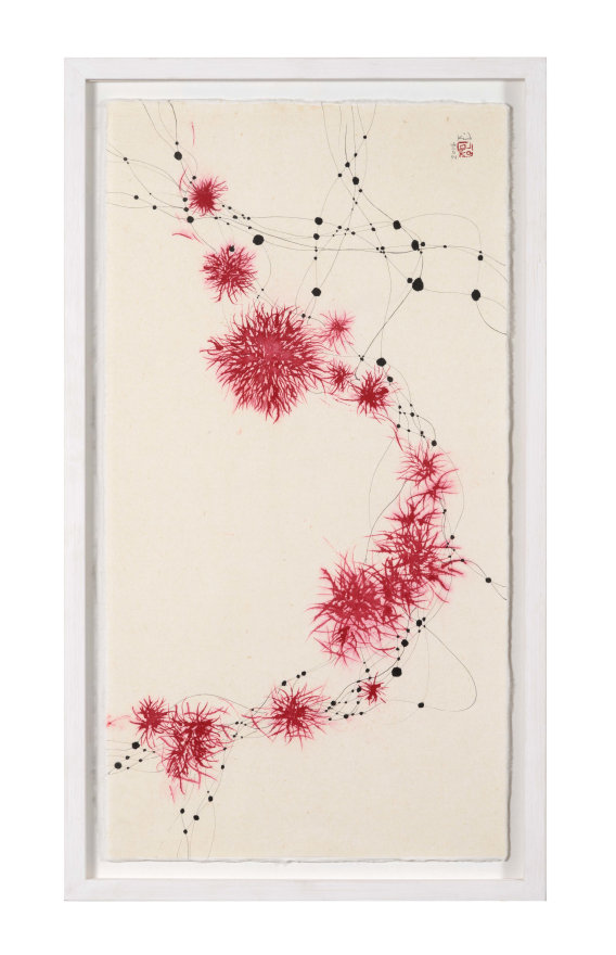 Minjung Kim, Relation, Ink and Watercolor on Mulberry Hanji