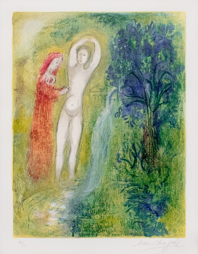Marc Chagall, Daphnis et Chloe, Lithograph