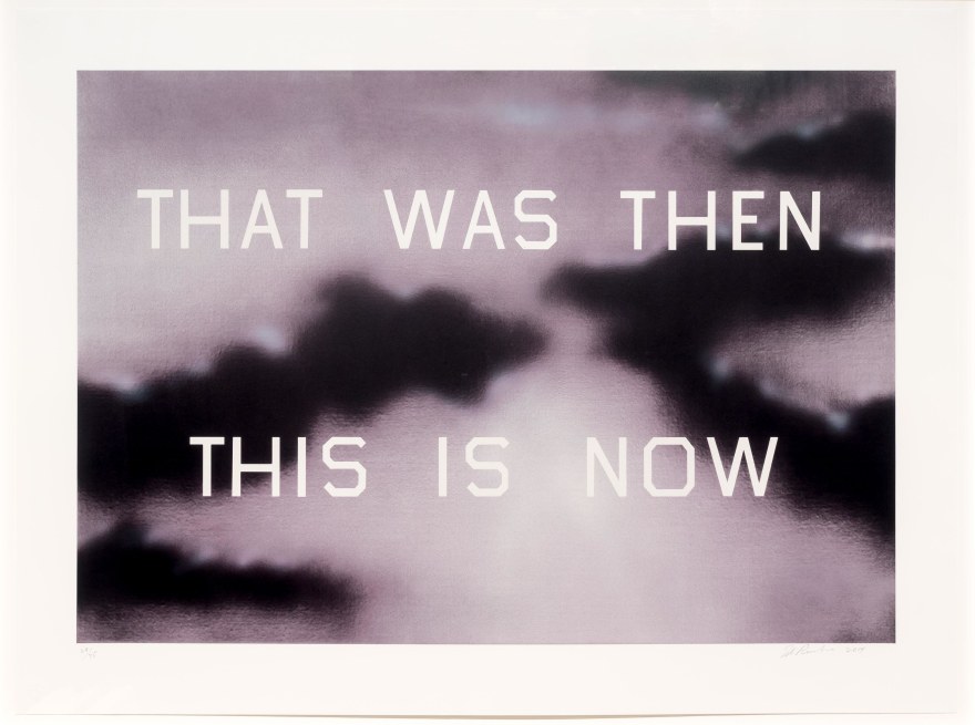 Ed Ruscha, That Was Then This is Now, Lithograph