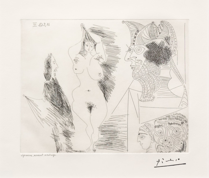 Pablo Picasso, Jeune Femme et Gentihomme, 347 Series, Etching