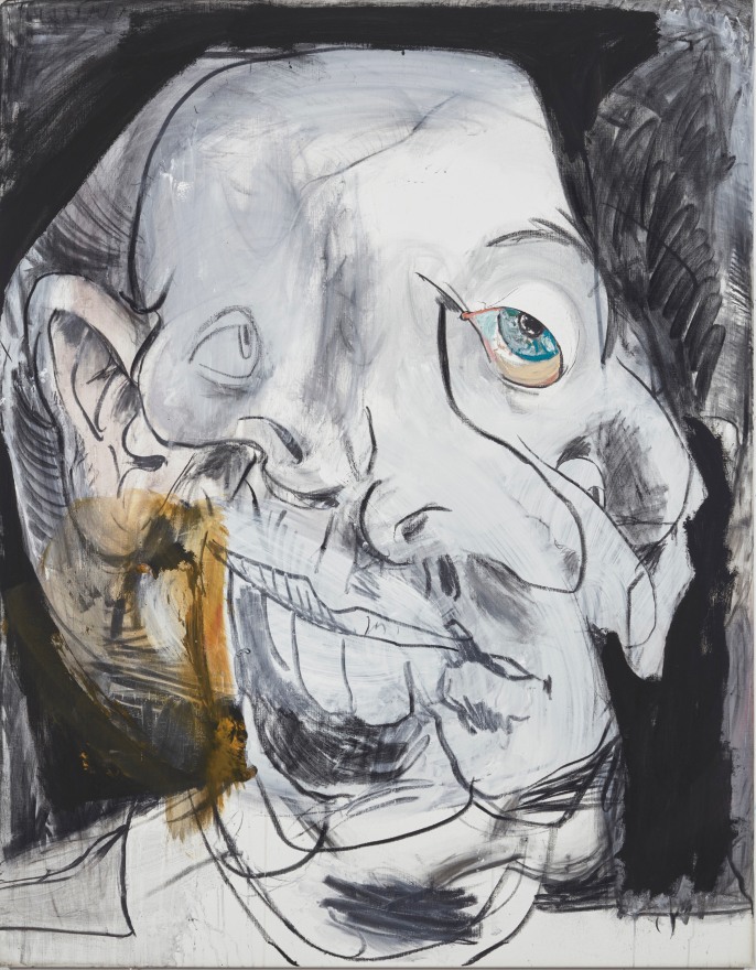 Ben Quilty Winner, Best Marble Cake, 2023 Charcoal, graphite, gesso, and oil on linen 63 x 49 1/4 in (framed)  160 x 125 cm (framed) (BQU23.001)