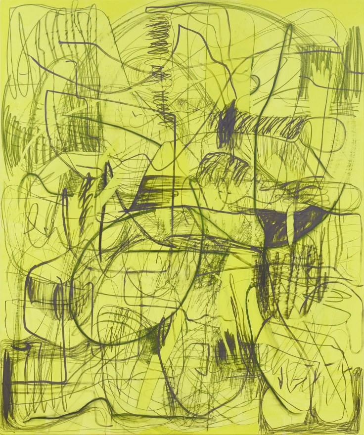 Jana Schr&ouml;der, Kadlites L2, 2018, Acrylic, graphite and lead on canvas 94 1/2 x 78 3/4 in (240 x 200 cm), JSR18.001