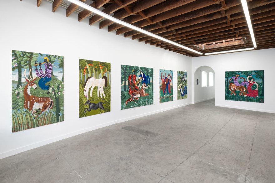 Installation view of Ralf Kokke, Wild Roars in Calm Corners (September 30 - October 28, 2023) Nino Mier Gallery, Glassell Park.